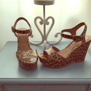 Lucky Leopard Platform Wedge